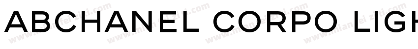 ABChanel Corpo Light字体转换